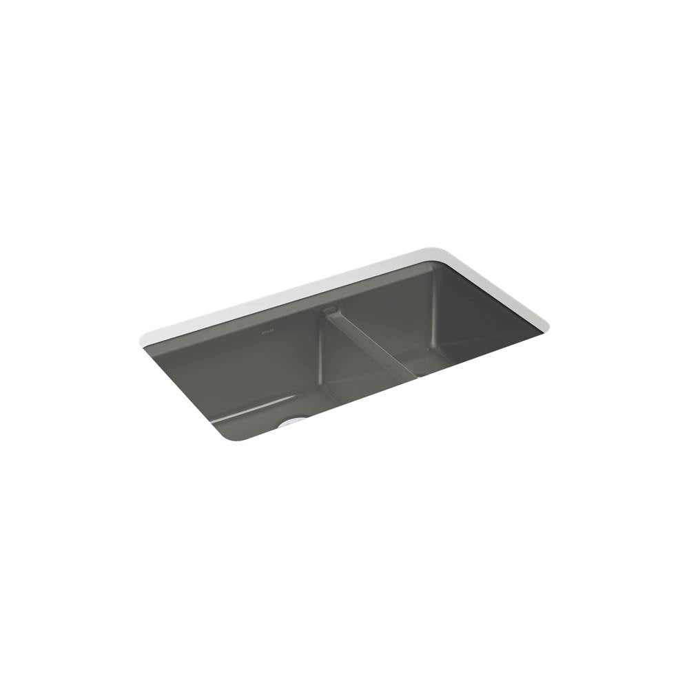 Riverby 33'' undermount double-bowl kitchen sink