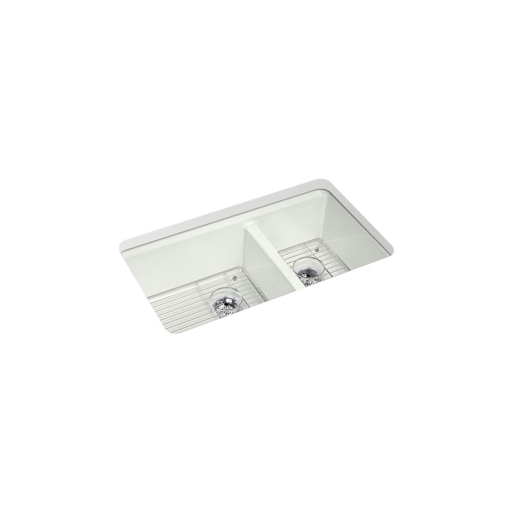 Riverby 33'' undermount double-bowl kitchen sink