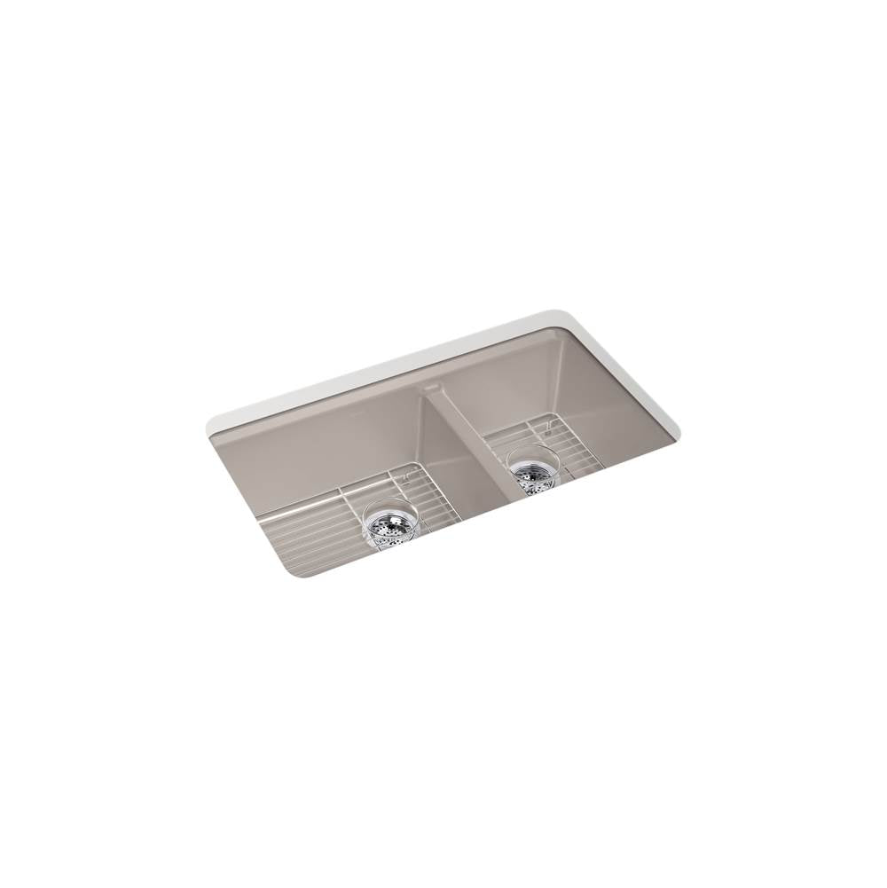 Riverby 33'' undermount double-bowl kitchen sink