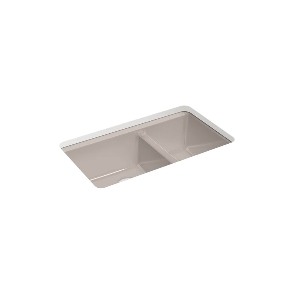 Riverby 33'' undermount double-bowl workstation kitchen sink