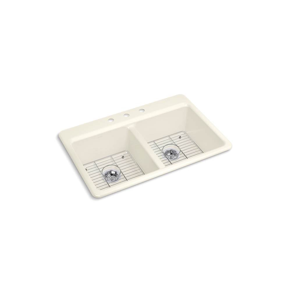 Riverby 33'' top-mount double-bowl kitchen sink