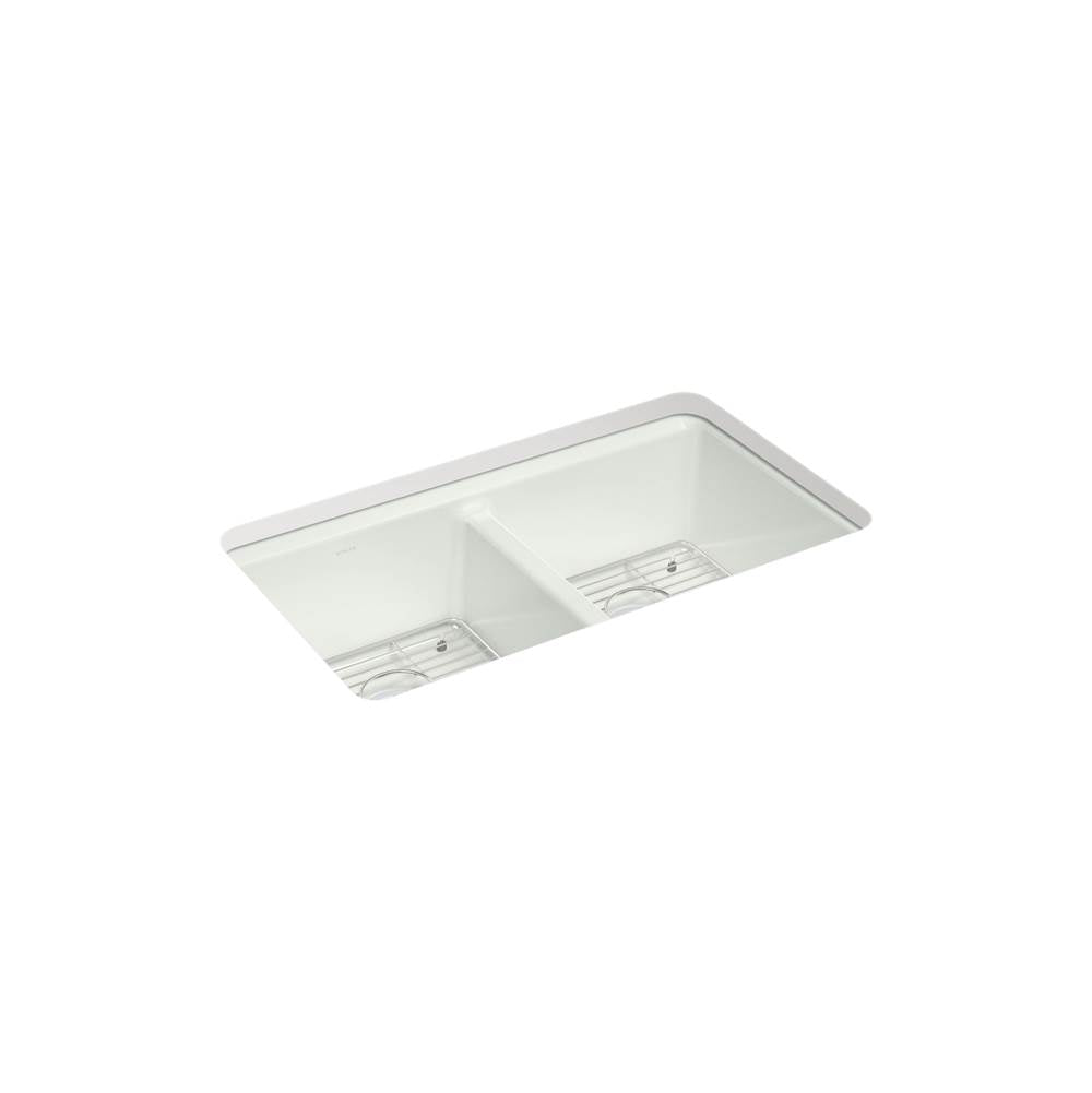 Riverby 33'' undermount double-bowl kitchen sink