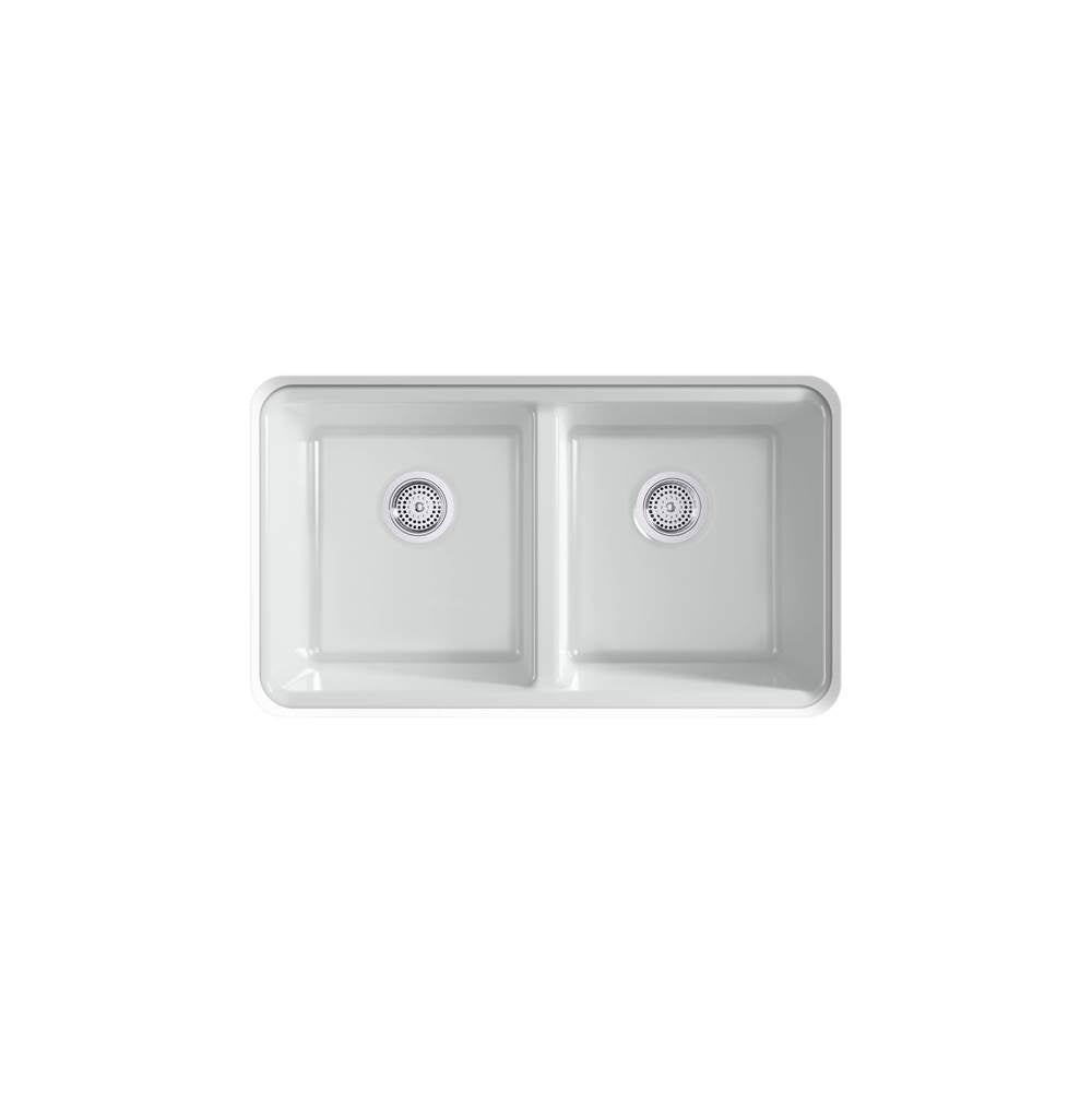Riverby 33'' undermount double-bowl kitchen sink