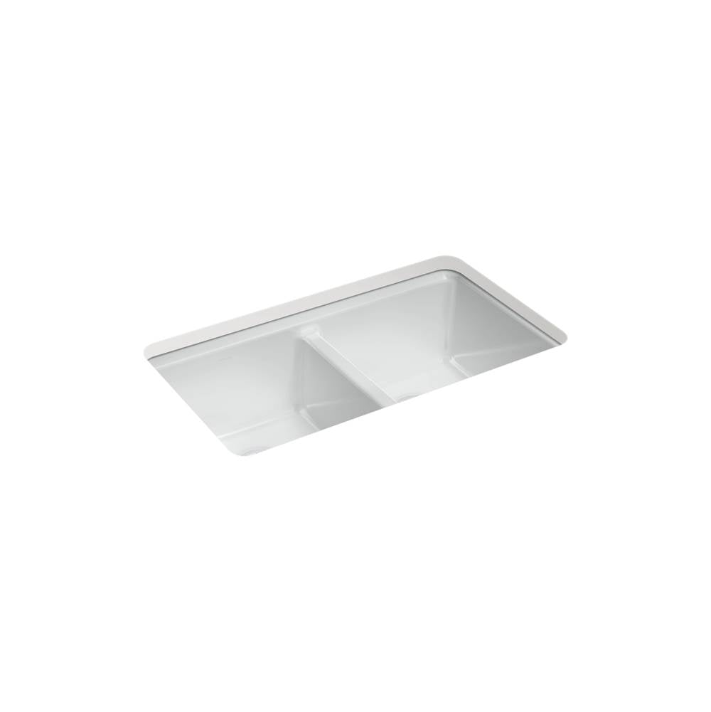 Riverby 33'' undermount double-bowl kitchen sink