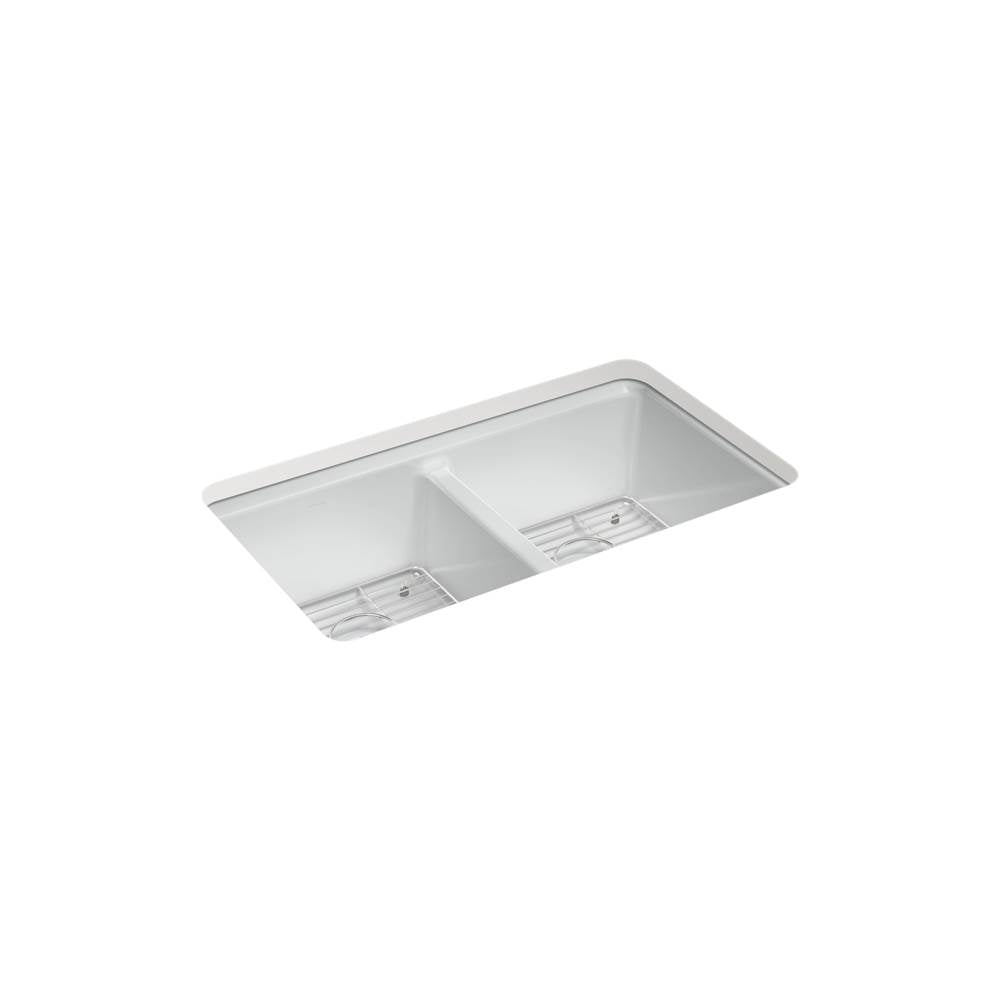 Riverby 33'' undermount double-bowl kitchen sink