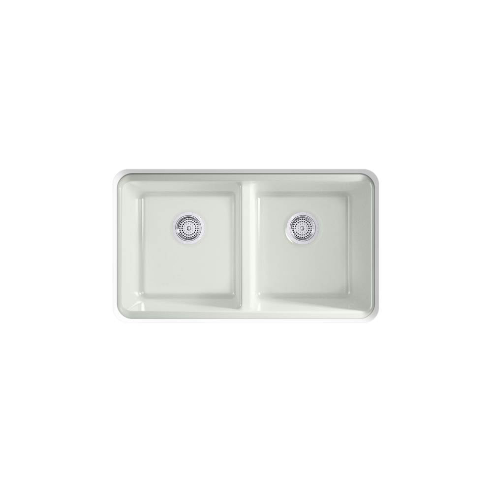 Riverby 33'' undermount double-bowl kitchen sink