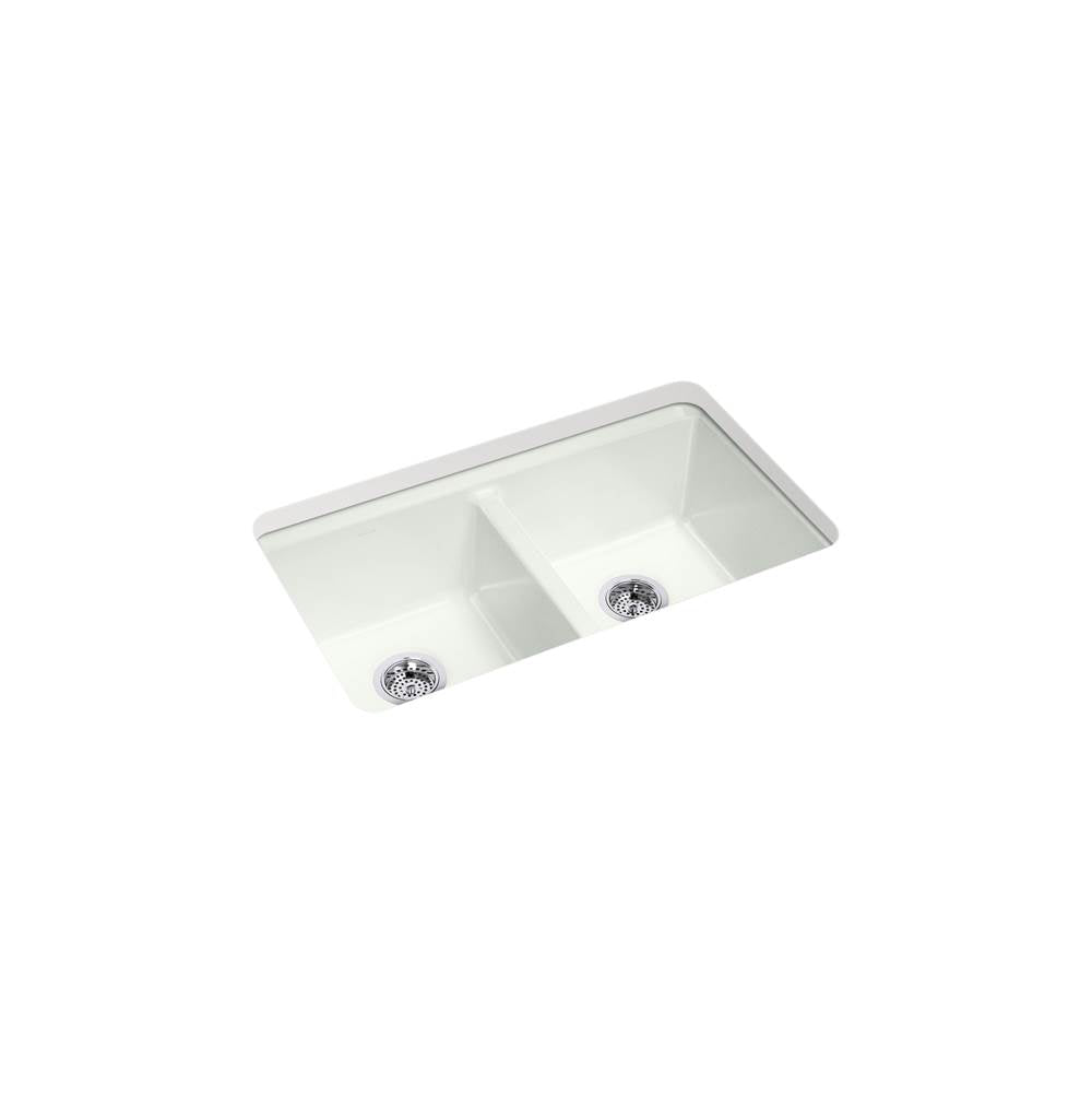 Riverby 33'' undermount double-bowl workstation kitchen sink