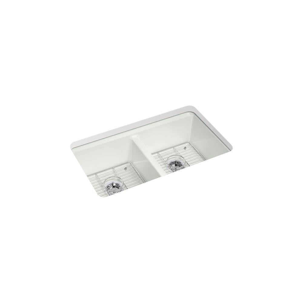 Riverby 33'' undermount double-bowl kitchen sink
