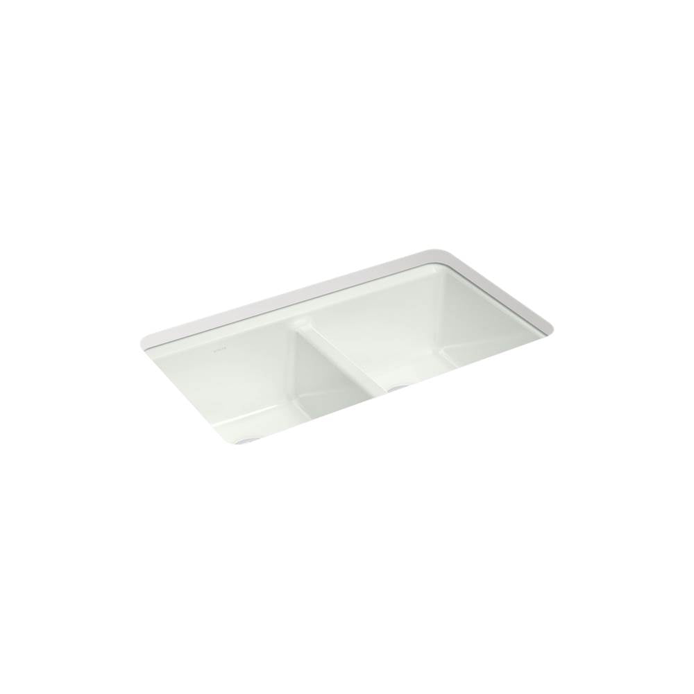 Riverby 33'' undermount double-bowl workstation kitchen sink