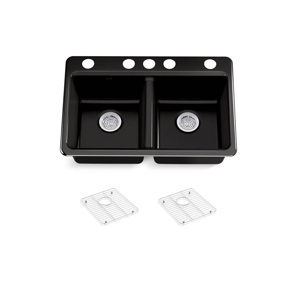Riverby 33'' undermount double-bowl kitchen sink