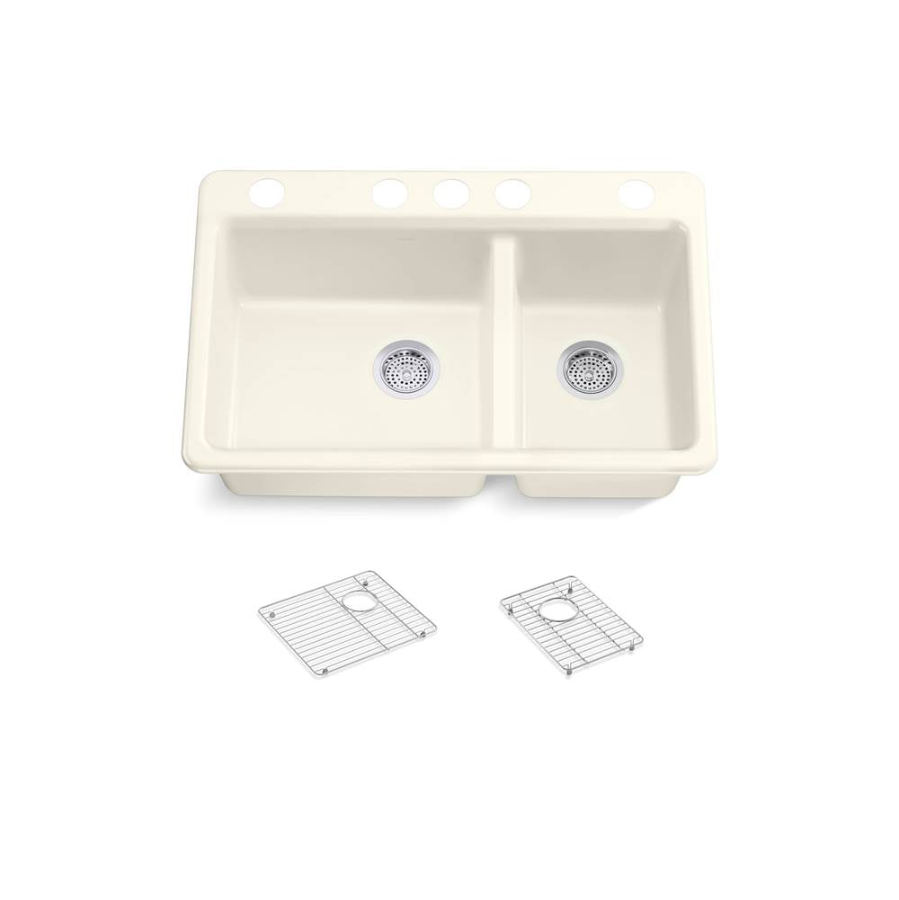 Riverby 33'' undermount double-bowl kitchen sink