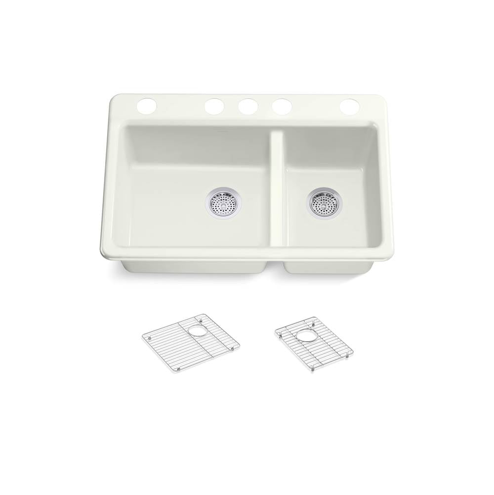 Riverby 33'' undermount double-bowl kitchen sink
