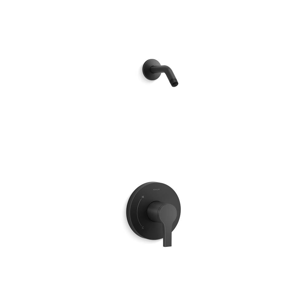 Kohler - Elate Rite-Temp Shower Trim Kit Without Showerhead - Matte Black