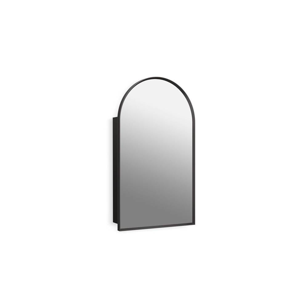 Kohler - Verdera 20'' X 34'' Arched Framed Medicine Cabinet Left-Hinged - Matte Black