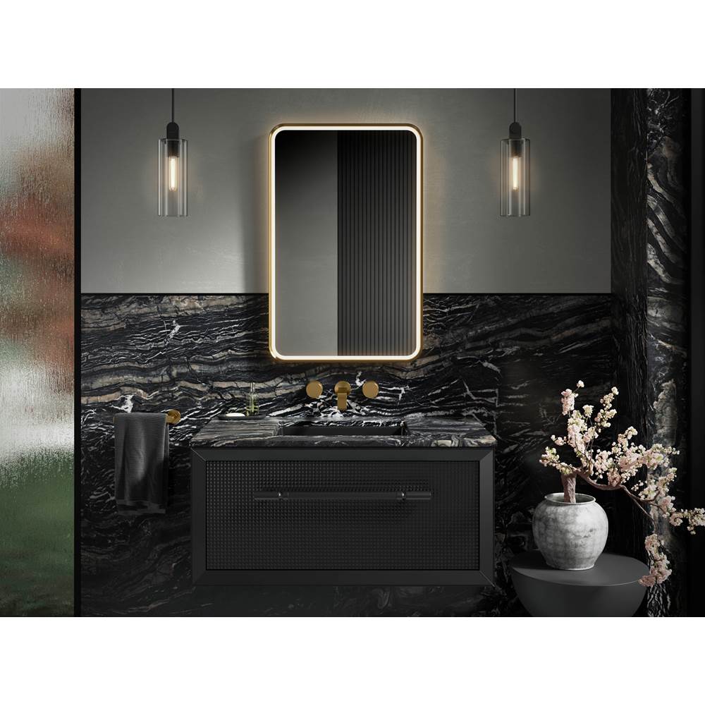 Essential Ultrabright 22 in. X 34 in. Rectangular Lighted Framed Mirror