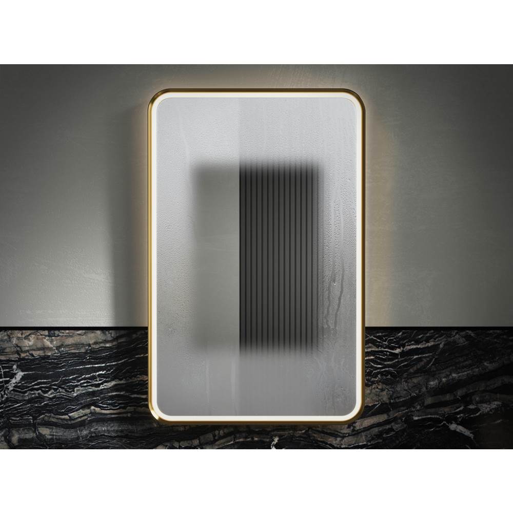 Essential Ultrabright 22 in. X 34 in. Rectangular Lighted Framed Mirror