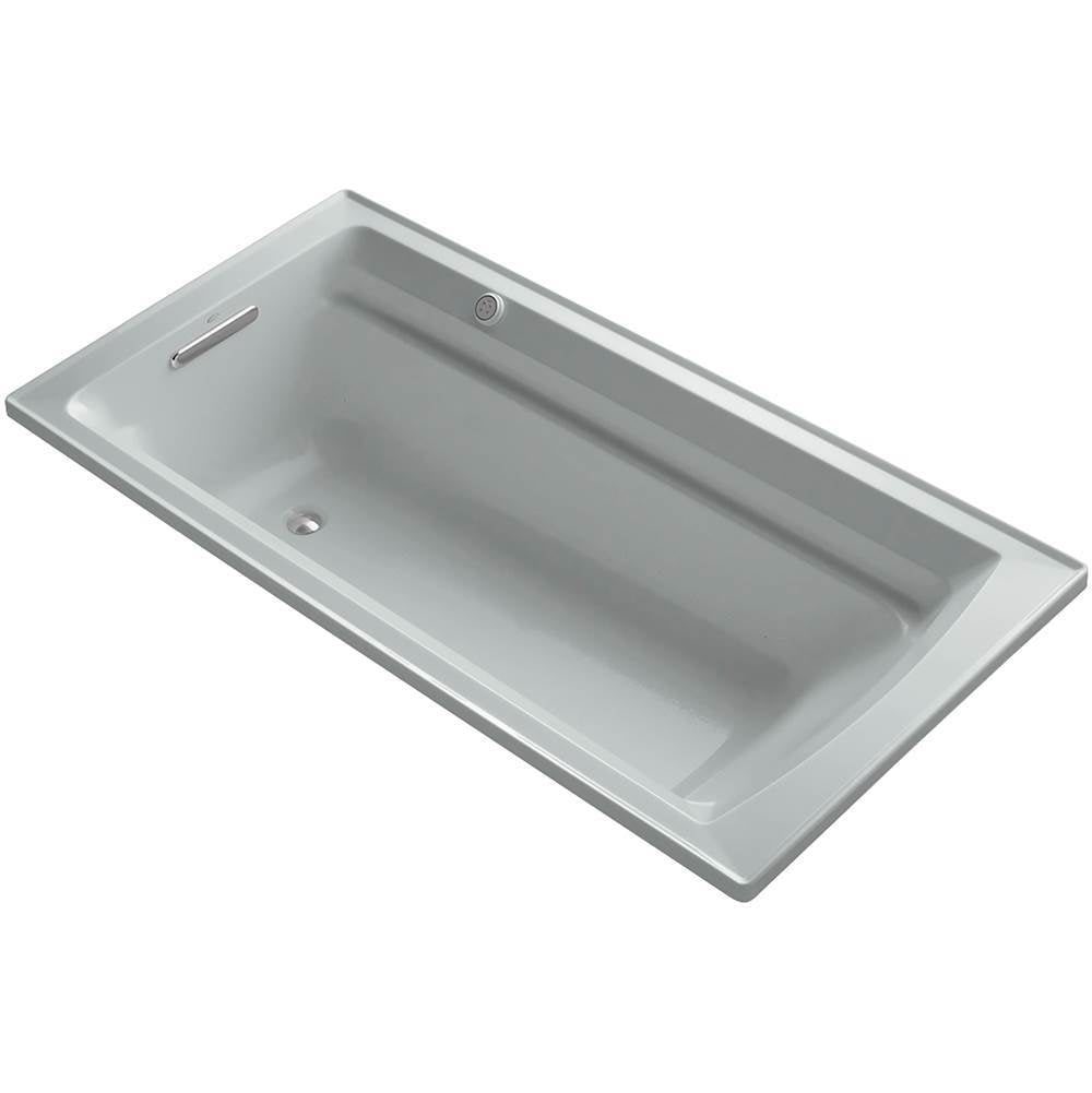 Kohler - Archer 72'' x 36'' drop-in Heated BubbleMassageE air bath - Ice Grey
