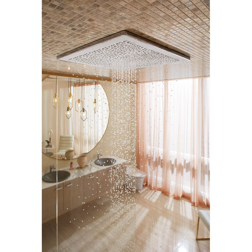 Real Rain 19'' two-function overhead shower panel, 2.5 gpm