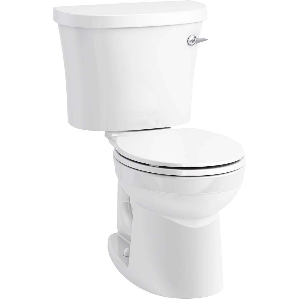 Kohler - KingstonE Two-piece round-front toilet, 1.28 gpf - White