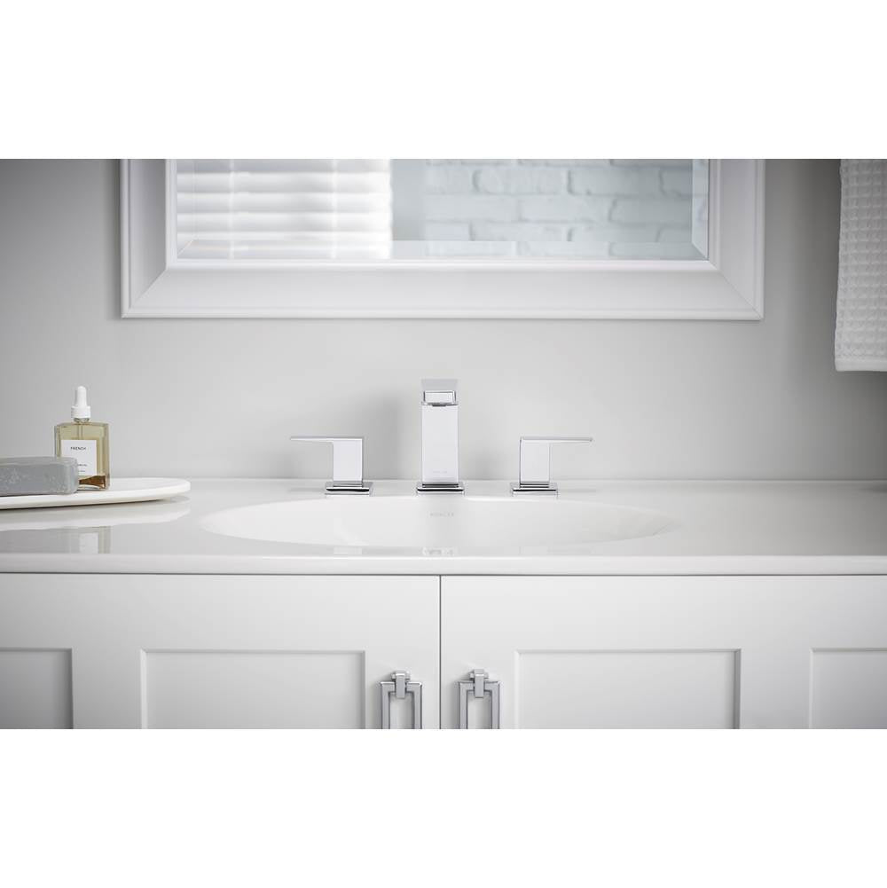 Honesty Widespread bathroom sink faucet, 0.5 gpm