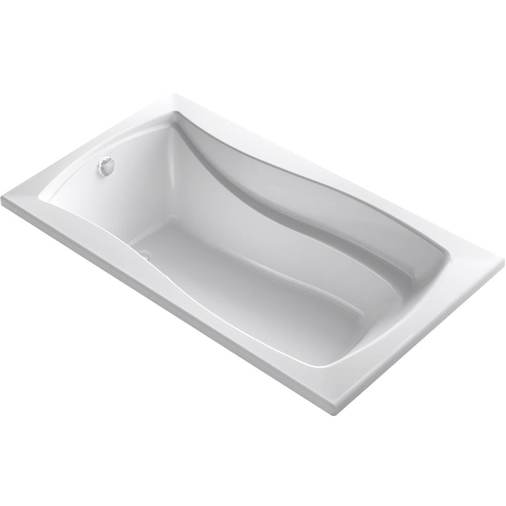 Kohler - Mariposa 66'' x 36'' drop-in Heated BubbleMassageE air bath - White