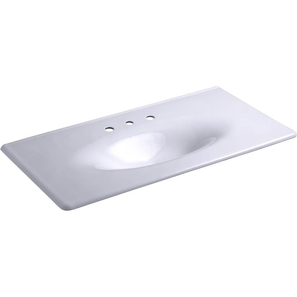 Kohler - Iron/Impressions 43'' Enameled cast iron vanity top with integrated oval sink - Lavender Grey