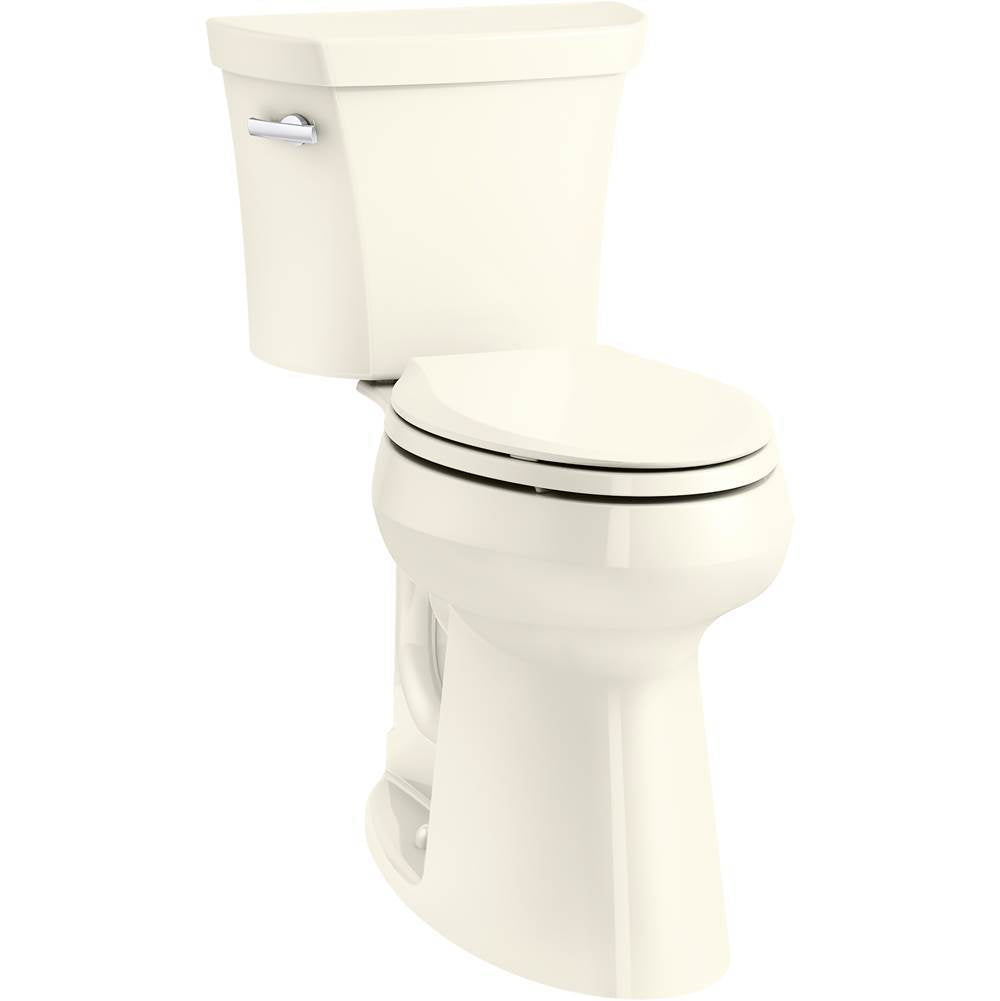 Kohler - Highline Tall two-piece elongated toilet, 1.28 gpf - Biscuit