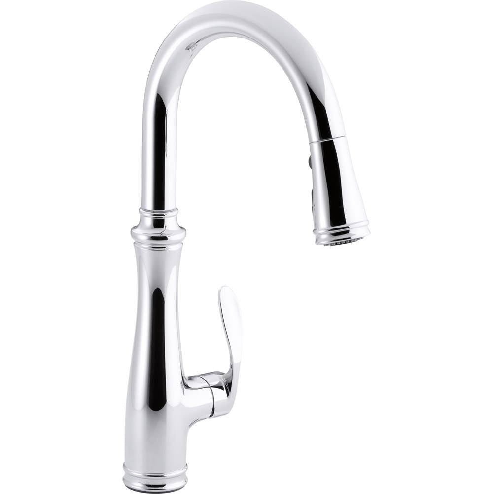 Bellera Pull-down kitchen sink faucet with three-function sprayhead