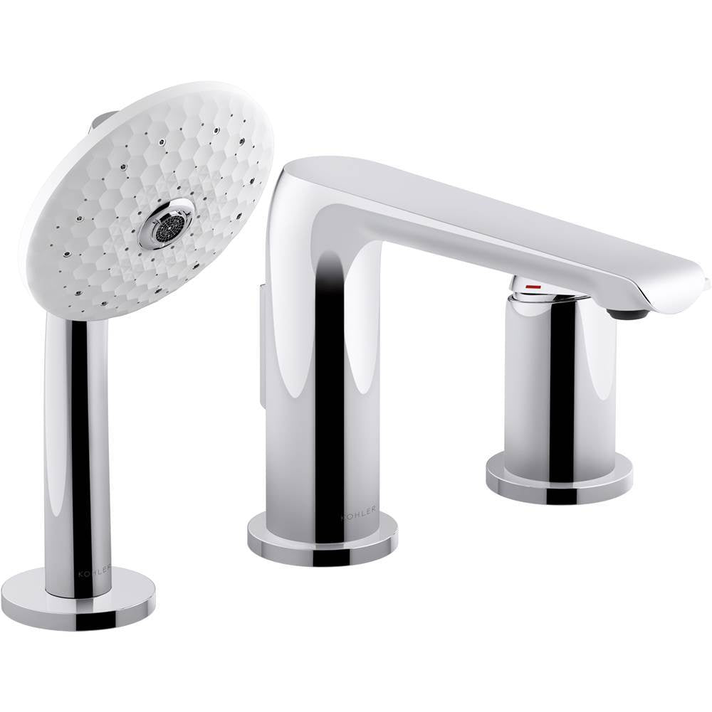 Kohler - Avid Deck-mount bath faucet with handshower - Polished Chrome
