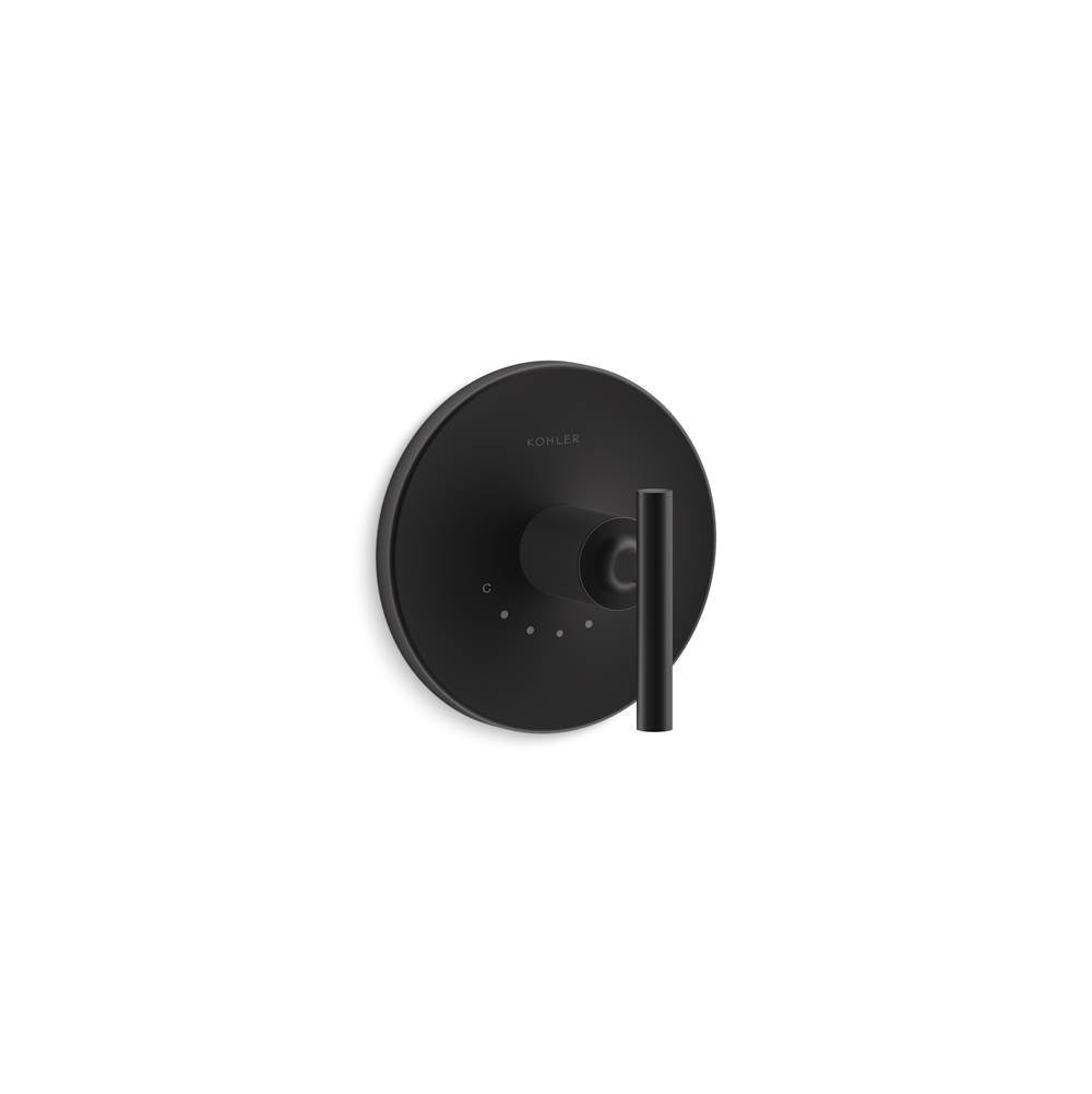 Purist MasterShower temperature control valve trim with lever handle