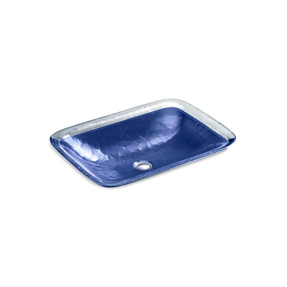 Kohler - Inia 20-3/4'' rectangular drop-in bathroom sink, no overflow - Opaque Sapphire