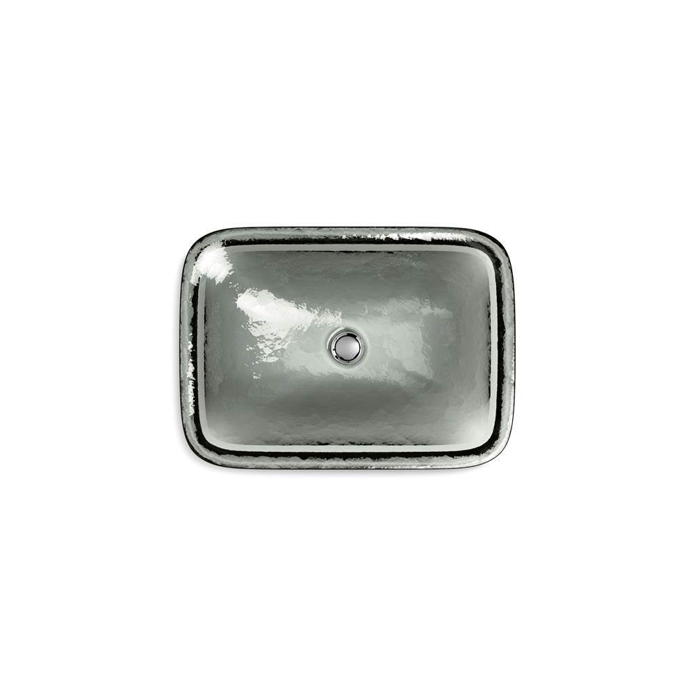 Inia 20-3/4'' rectangular drop-in bathroom sink, no overflow