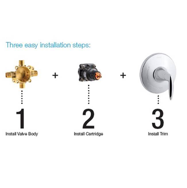 Pitch Rite-Temp bath and shower trim kit, 2.5 gpm