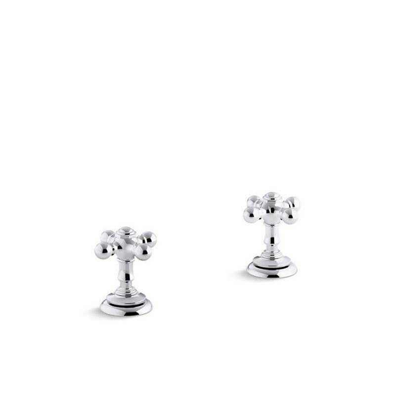 Artifacts Deck-mount bath faucet handle trim with Cross design