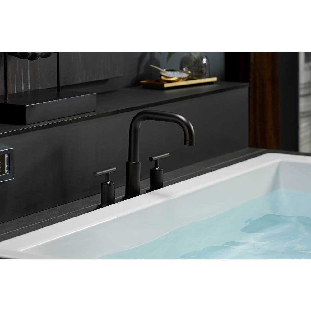 Purist Deck-mount bath faucet trim with Lever handles