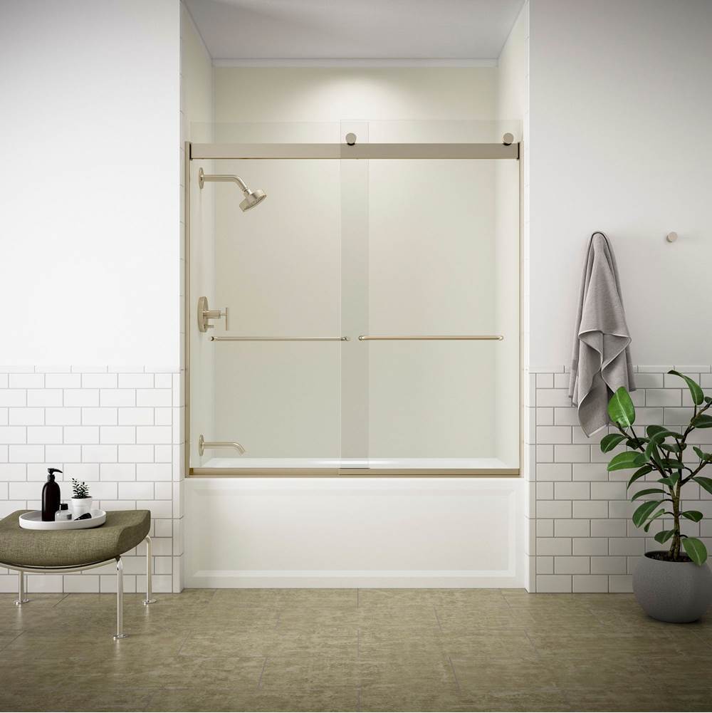 Purist Rite-Temp bath and shower trim kit with push-button diverter and lever handle, 1.75 gpm