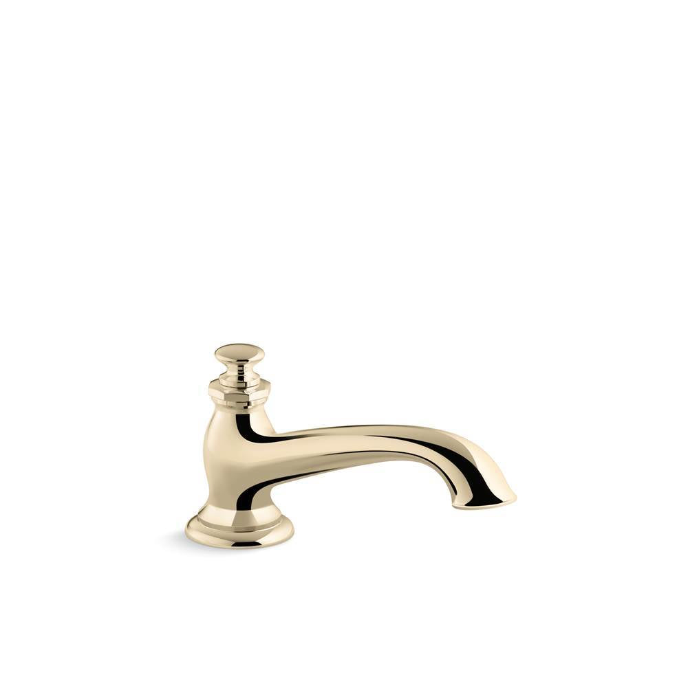 Kohler - Artifacts Deck-mount bath spout with flare design - Vibrant French Gold