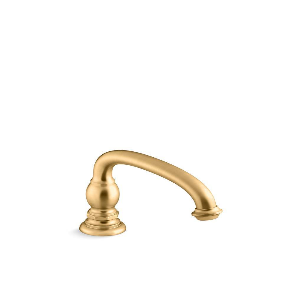 Kohler - Artifacts Deck-mount bath spout with Arc design - Vibrant Brushed Moderne Brass
