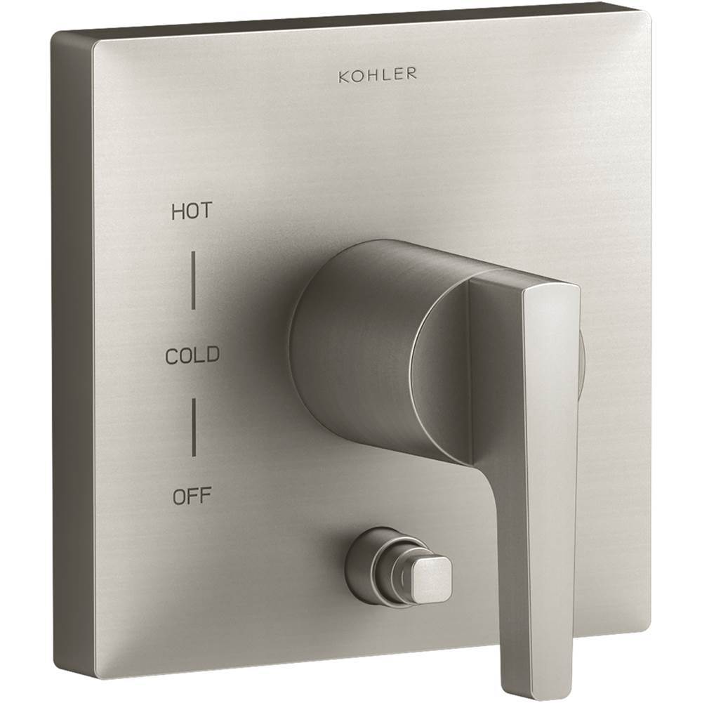 Kohler - Honesty Rite-Temp valve trim with push-button diverter - Vibrant Brushed Nickel