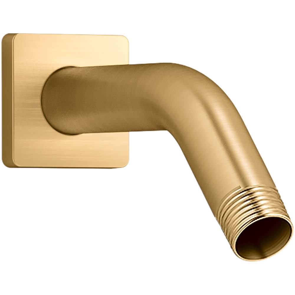 Kohler - Honesty Shower arm and flange - Vibrant Brushed Moderne Brass