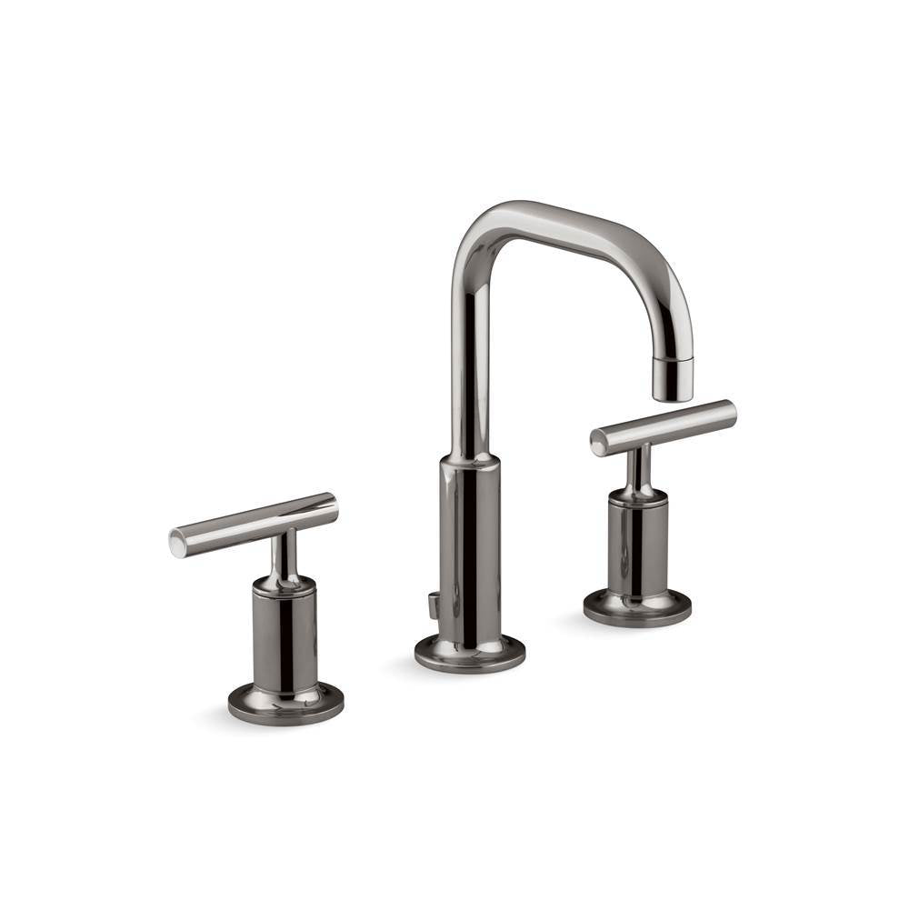 Kohler - Purist Widespread bathroom sink faucet with Lever handles, 1.2 gpm - Vibrant Titanium