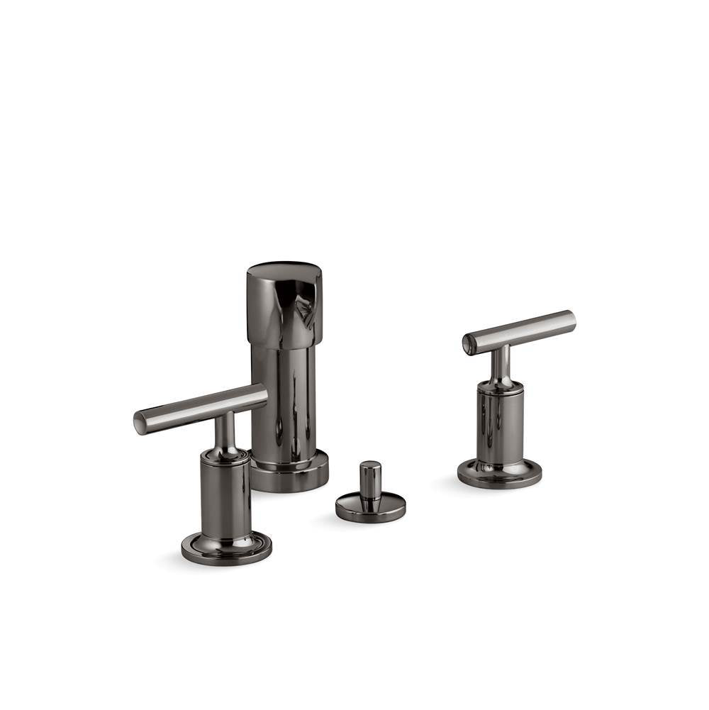 Kohler - Purist Vertical spray bidet faucet with lever handles - Vibrant Titanium