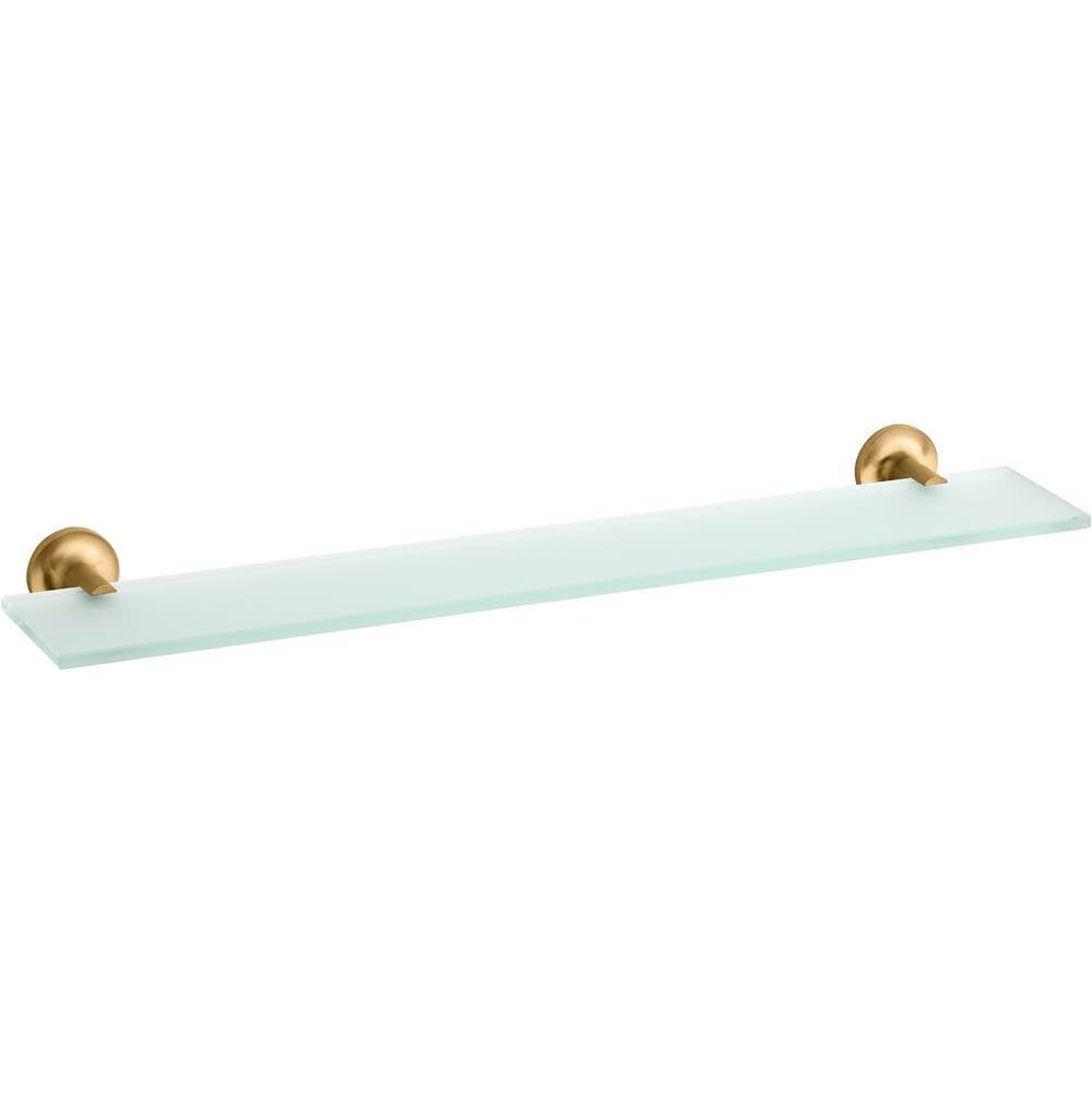 Kohler - Purist Glass shelf - Vibrant Brushed Moderne Brass