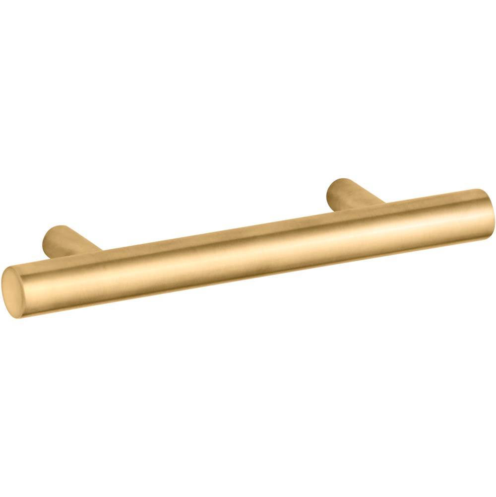 Kohler - Purist 3'' cabinet pull - Vibrant Brushed Moderne Brass