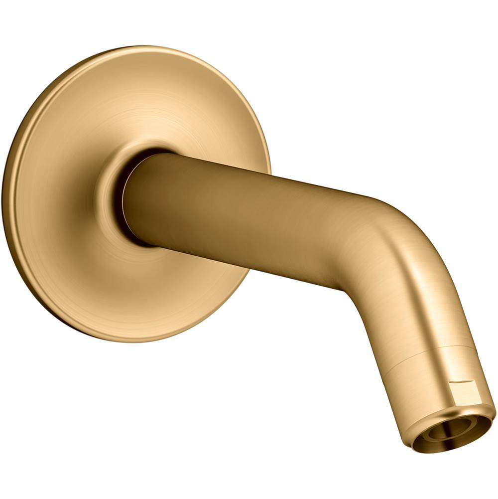 Kohler - Purist Shower arm and flange - Vibrant Brushed Moderne Brass