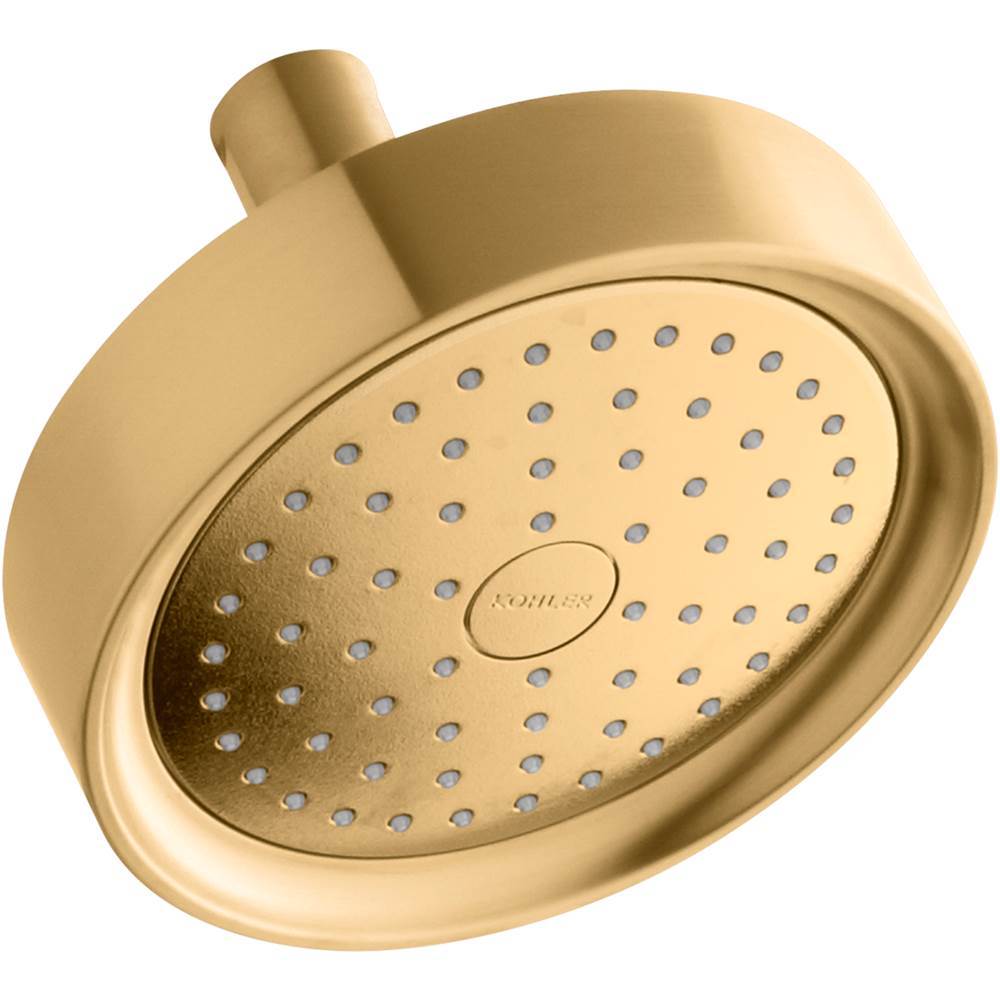 Kohler - Purist Single-function showerhead, 2.5 gpm - Vibrant Brushed Moderne Brass