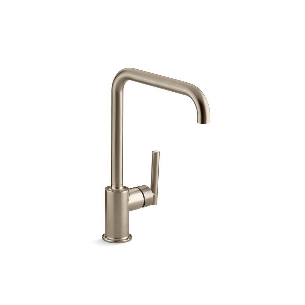 Kohler - Purist Single-handle kitchen sink faucet - Vibrant Brushed Bronze