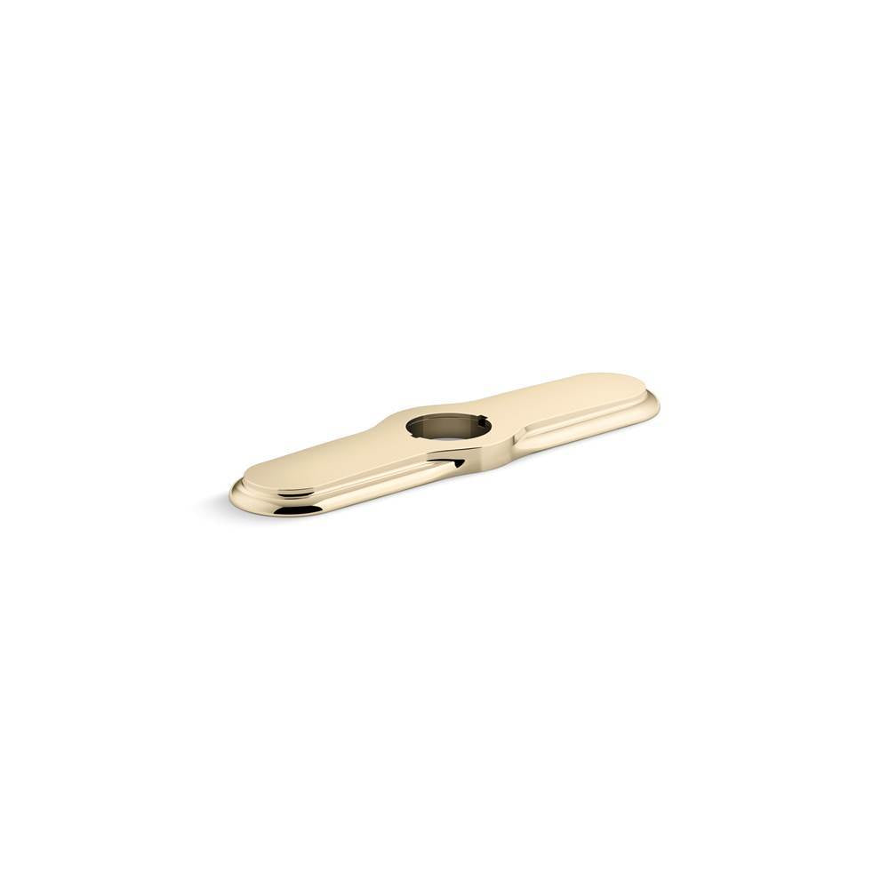 Kohler - 3-hole kitchen faucet escutcheon - Vibrant French Gold