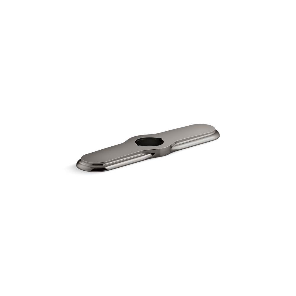 Kohler - 3-hole kitchen faucet escutcheon - Vibrant Titanium