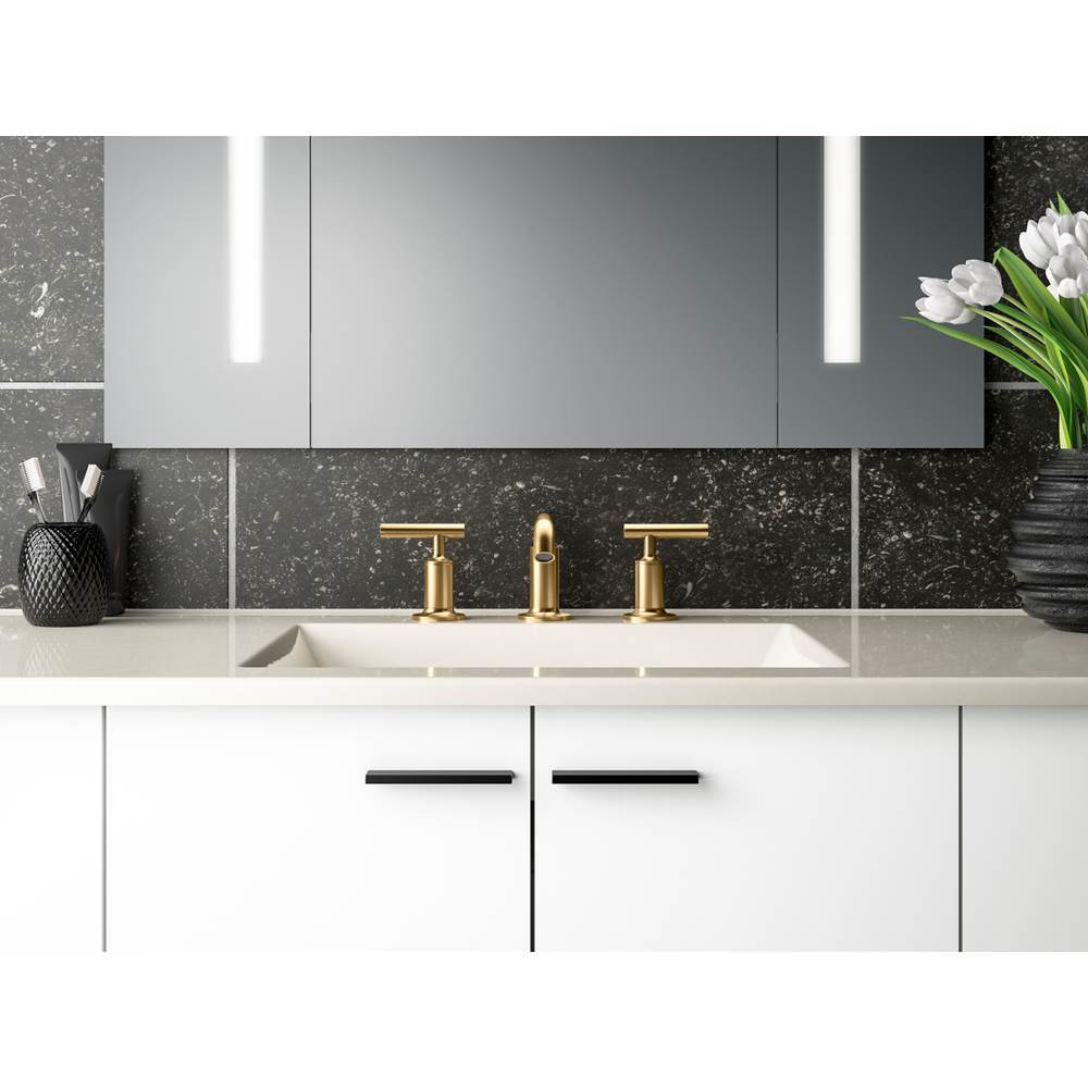Purist Widespread bathroom sink faucet with Lever handles, 1.2 gpm
